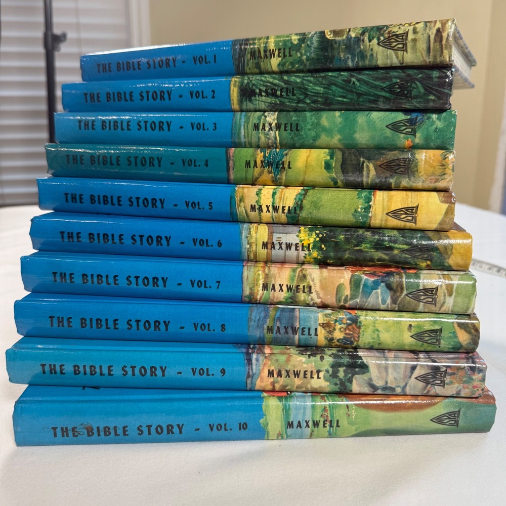 The Bible Story Arthur S Maxwell Complete 10 Volume Set Hardcover Vintage Books
